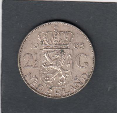 Beschrijving: 2 1/2 Gulden JULIANA 